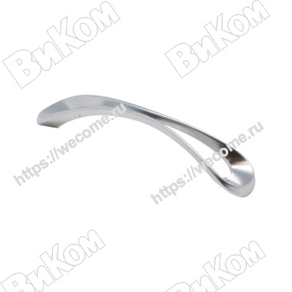 Оптом купить Ручка скоба S-3970-128 SC  матовый хром KERRON (50*) (Под заказ) в мебельная фурнитура оптом и в розницу ВиКом.