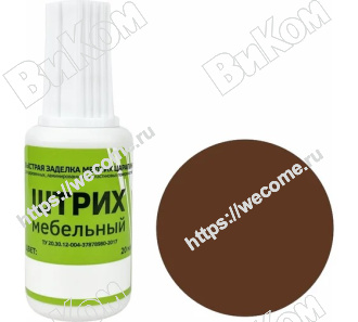 Оптом купить Штрих мебельный, цвет орех экко в мебельная фурнитура оптом и в розницу ВиКом.