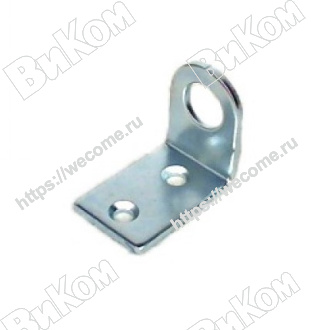Оптом купить Проушина 18х50 гнутая цинк (500*) в мебельная фурнитура оптом и в розницу ВиКом.