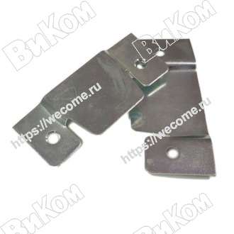 Оптом купить Захват диванный, цинк (1,5мм)  (2 отв) (100*) в мебельная фурнитура оптом и в розницу ВиКом.