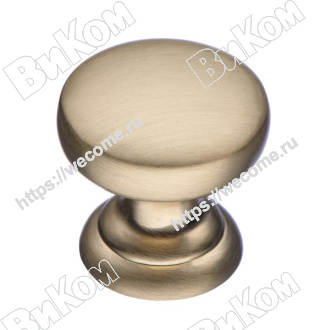 Оптом купить Ручка кнопка К-2360 BSG, матовое золото, KERRON (100*) в мебельная фурнитура оптом и в розницу ВиКом.