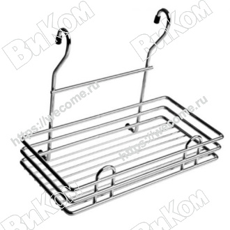 Оптом купить Полка одинарная mini 280*165*240 хром в мебельная фурнитура оптом и в розницу ВиКом.