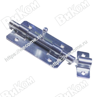 Оптом купить Задвижка дверная ЗД-01, цинк (20*) в мебельная фурнитура оптом и в розницу ВиКом.
