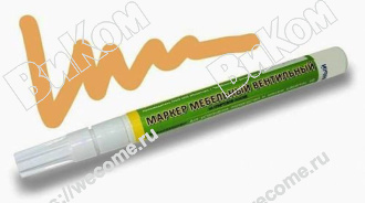 Оптом купить Маркер вентильный, цвет бук бавария тёмный в мебельная фурнитура оптом и в розницу ВиКом.