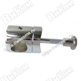 Оптом купить Ригеледержатель d16 мм для стойки d50 мм, Z-086-50 (180*) в мебельная фурнитура оптом и в розницу ВиКом.