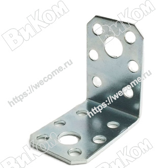 Оптом купить Уголок крепежный 50*50*35*2,0 цинк (100*) в мебельная фурнитура оптом и в розницу ВиКом.