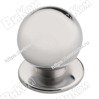 Оптом купить Ручка кнопка К-1120 хром KERRON (100*) в мебельная фурнитура оптом и в розницу ВиКом.