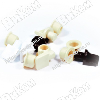 Оптом купить Полкодержатель пластиковый 7мм без втулки крем №14 (1000*) в мебельная фурнитура оптом и в розницу ВиКом.