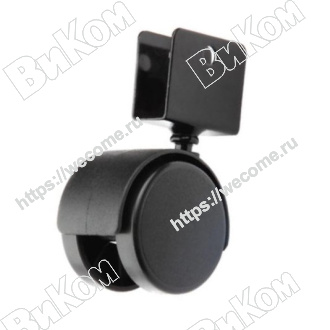 Оптом купить Опора колесная (мебельное колесо) 40 мм с U-образным креплением 16 мм (200*) в мебельная фурнитура оптом и в розницу ВиКом.