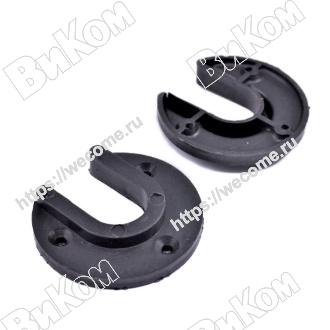 Оптом купить Штангодержатель пластик черный (№22) (100*) в мебельная фурнитура оптом и в розницу ВиКом.