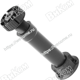 Оптом купить Ножка кухонная 140-170 черная (150*) в мебельная фурнитура оптом и в розницу ВиКом.