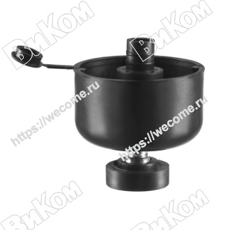 Оптом купить Опора регулируемая 50х44 пластик черная (200*) в мебельная фурнитура оптом и в розницу ВиКом.