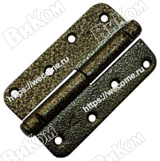 Оптом купить Петля накладная ПН1-110 левая полимер бронза (50*) в мебельная фурнитура оптом и в розницу ВиКом.