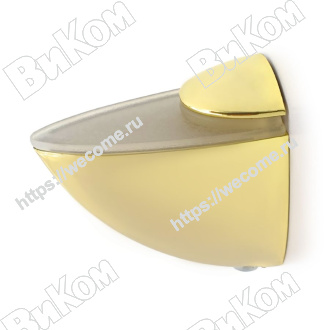 Оптом купить Полкодержатель пеликан мини 40 мм, золото (50*) в мебельная фурнитура оптом и в розницу ВиКом.