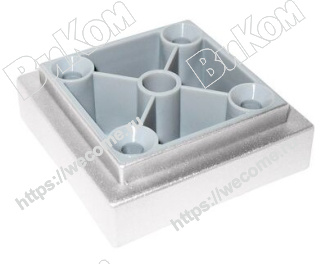 Оптом купить Опора стационарная ОСК-20 К матовый хром (250*) в мебельная фурнитура оптом и в розницу ВиКом.