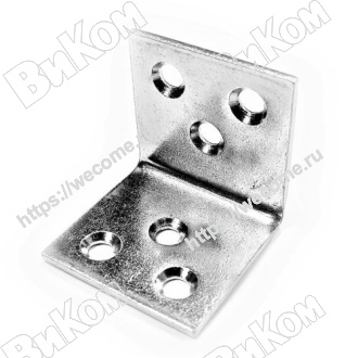 Оптом купить Уголок 30х30, без покрытия (500*) К в мебельная фурнитура оптом и в розницу ВиКом.