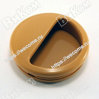 Оптом купить Ручка врезная круглая, 50 мм ольха (100*) в мебельная фурнитура оптом и в розницу ВиКом.