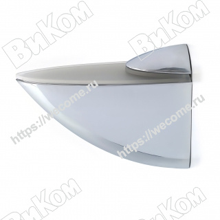 Оптом купить Полкодержатель пеликан супермакси 100 мм, хром (12) в мебельная фурнитура оптом и в розницу ВиКом.