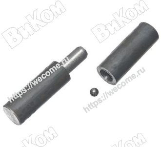 Оптом купить Петля гаражная с шаром 25*120 без покрытия (18*) в мебельная фурнитура оптом и в розницу ВиКом.