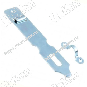 Оптом купить Накладка дверная НДА, (L-180 мм)  цинк (50*) в мебельная фурнитура оптом и в розницу ВиКом.