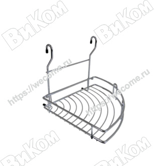 Оптом купить Полка угловая 250*270*240, хром в мебельная фурнитура оптом и в розницу ВиКом.