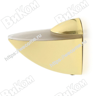 Оптом купить Полкодержатель пеликан макси 75 мм, золото (24*) в мебельная фурнитура оптом и в розницу ВиКом.