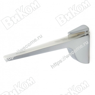 Оптом купить Полкодержатель  для стекла 156 ZY, матовый хром (12, 120*) в мебельная фурнитура оптом и в розницу ВиКом.