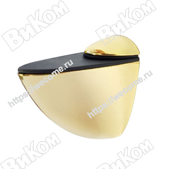 Оптом купить Полкодержатель пеликан супермакси 100 мм, золото в мебельная фурнитура оптом и в розницу ВиКом.