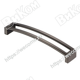 Оптом купить Ручка скоба S-2341-160 BN  черный хром  KERRON (30*) (Под заказ) в мебельная фурнитура оптом и в розницу ВиКом.