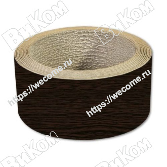 Оптом купить Кромка клеевая 19мм орех венге 3084 (200*) в мебельная фурнитура оптом и в розницу ВиКом.