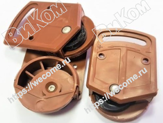 Оптом купить Ролик SKM-15. D=35mm коричневый, РН-34 в мебельная фурнитура оптом и в розницу ВиКом.