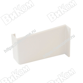 Оптом купить Крышка для подвески скелетон регулируемой белая, правая в мебельная фурнитура оптом и в розницу ВиКом.