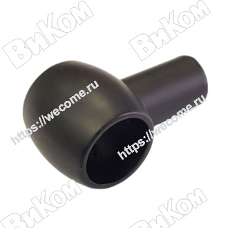 Оптом купить Держатель рейлинга 16 мм (ретро, традиция), черный матовый (40*) в мебельная фурнитура оптом и в розницу ВиКом.