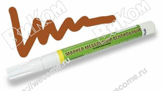 Оптом купить Маркер вентильный, цвет орех экко в мебельная фурнитура оптом и в розницу ВиКом.