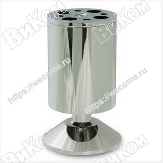 Оптом купить Опора мебельная 50х100 хром (100*) в мебельная фурнитура оптом и в розницу ВиКом.