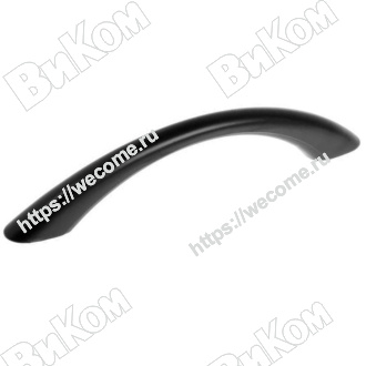 Оптом купить Ручка скоба 96 мм черный Россия (100*) в мебельная фурнитура оптом и в розницу ВиКом.