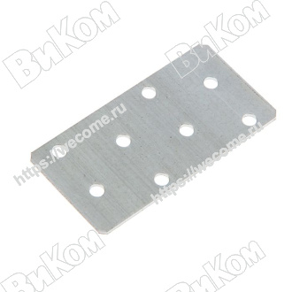 Оптом купить Пластина крепежная 80*40*1,5, цинк (200*) в мебельная фурнитура оптом и в розницу ВиКом.