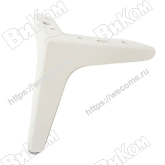 Оптом купить Опора альфа H-150, белая в мебельная фурнитура оптом и в розницу ВиКом.