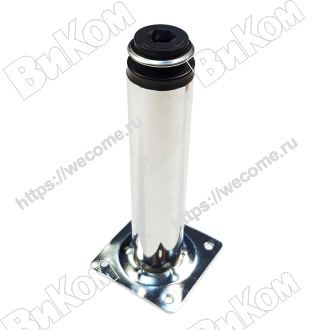 Оптом купить Ножка мебельная регулируемая 30х150 хром (100*) в мебельная фурнитура оптом и в розницу ВиКом.