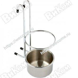 Оптом купить Стакан для столовых приборов, 110х150х280мм, хром в мебельная фурнитура оптом и в розницу ВиКом.