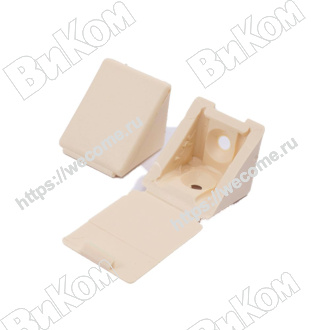 Оптом купить Уголок таккер 20 Ваниль (100*) в мебельная фурнитура оптом и в розницу ВиКом.