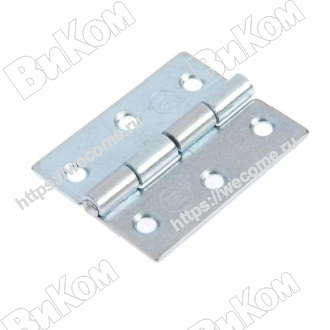 Оптом купить Петля карточная 50х40, цинк (400*) Н в мебельная фурнитура оптом и в розницу ВиКом.