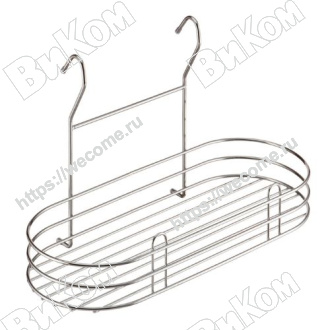 Оптом купить Полка овальная LE 560, хром  405*185*250 в мебельная фурнитура оптом и в розницу ВиКом.