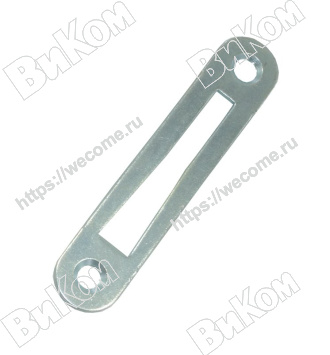 Оптом купить Накладка завертки врезной, никель (500*) в мебельная фурнитура оптом и в розницу ВиКом.