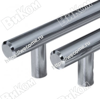 Оптом купить Ручка релинг 192 мм хром (20, 100*) D 12 в мебельная фурнитура оптом и в розницу ВиКом.