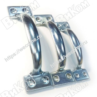 Оптом купить Ручка-скоба  РС-120 цельнотянутая, цинк (50*) в мебельная фурнитура оптом и в розницу ВиКом.
