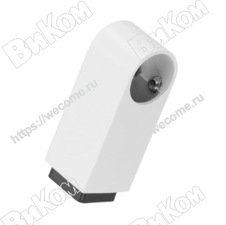 Оптом купить Держатель рейлинга 16 мм (прямой,модерн), белый матовый (40*) (Под заказ) в мебельная фурнитура оптом и в розницу ВиКом.