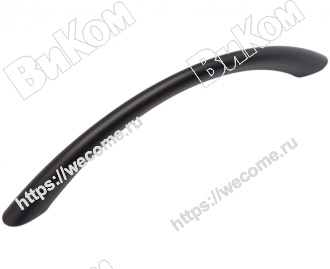 Оптом купить Ручка скоба 96мм матовый черный RS028DBL.3/96 в мебельная фурнитура оптом и в розницу ВиКом.