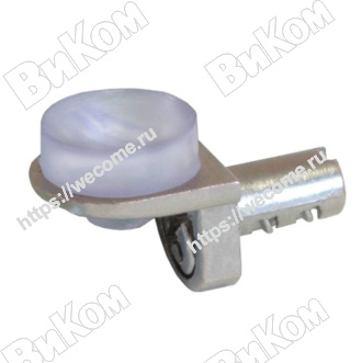 Оптом купить Полкодержатель  для стекла с присоской, под шуруп (50*) в мебельная фурнитура оптом и в розницу ВиКом.