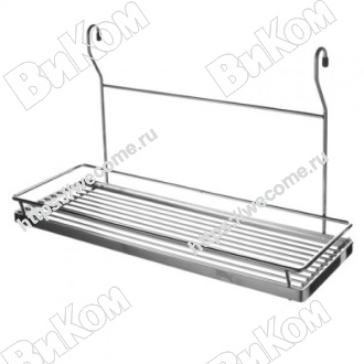 Оптом купить Полка навесная одинарная 450*185*268 хром в мебельная фурнитура оптом и в розницу ВиКом.